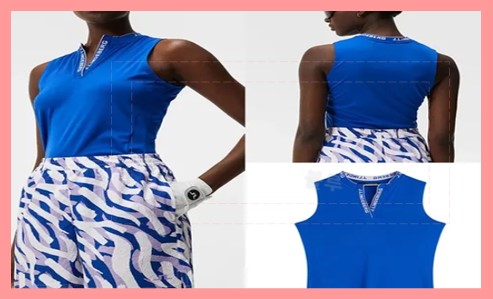 여성 골프 민소매 티셔츠