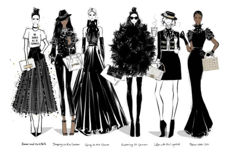 샤넬 일러스트 1