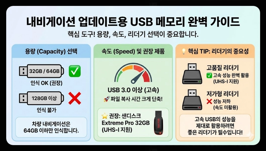 내비게이션 업데이트 오류 해결법