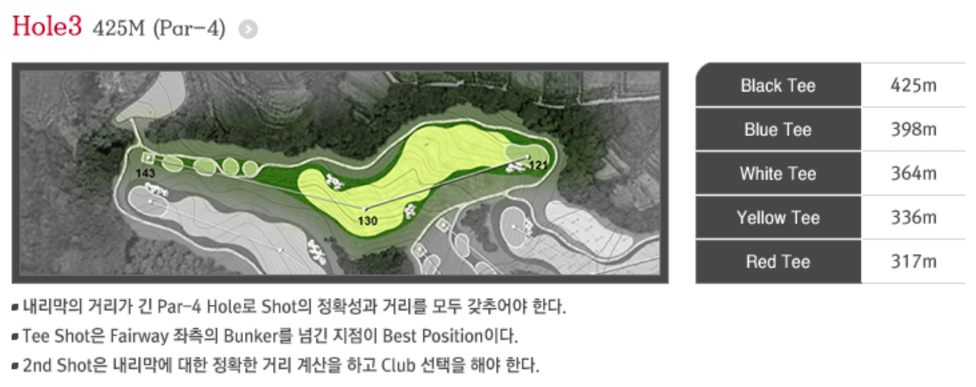 실크밸리 골프클럽 밸리코스 3