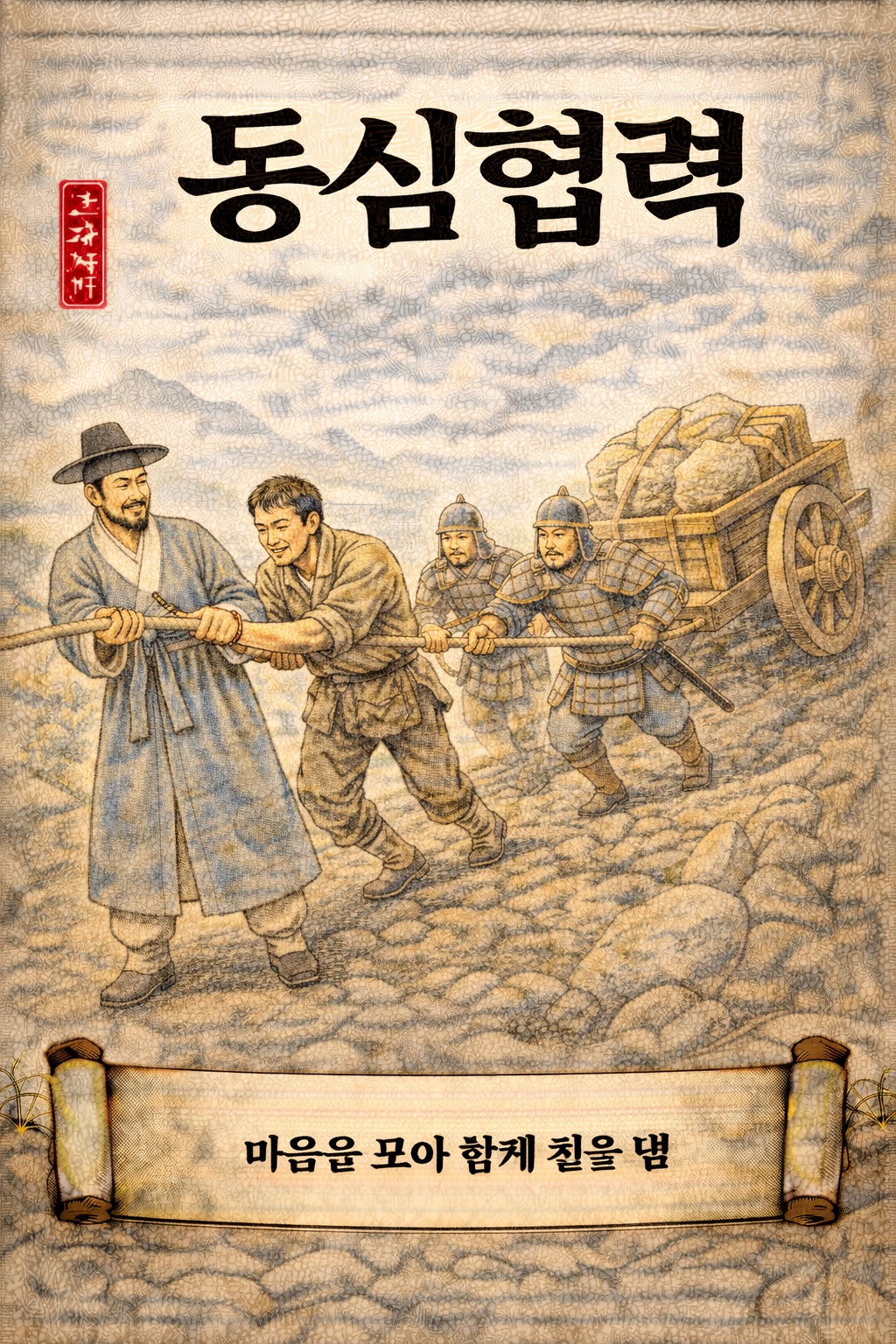 동심협력 사자성어 이미지