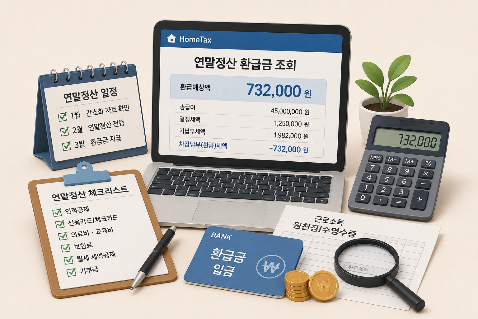 연말정산 환급금 조회