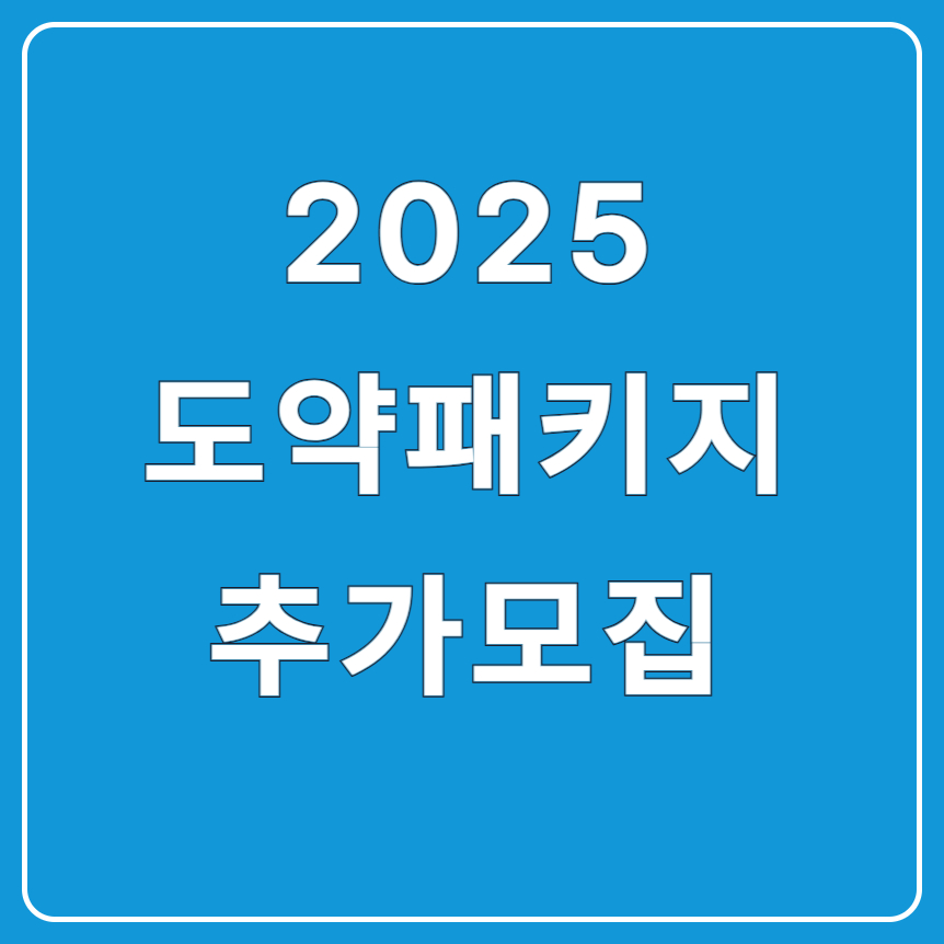 2025 도약패키지 추가모집 시작! 창업가를 위한 실전 지원