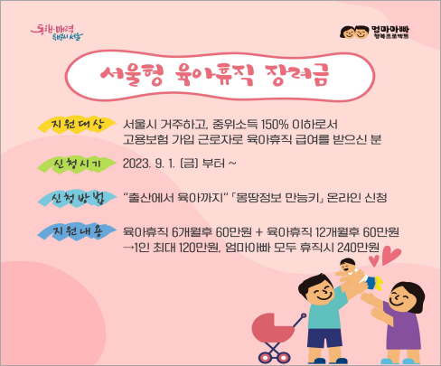 서울형 육아휴직 장려금