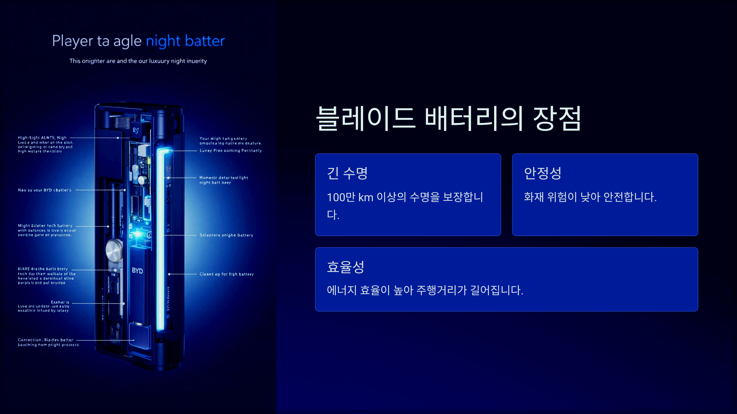 블레이드 배터리의 장점