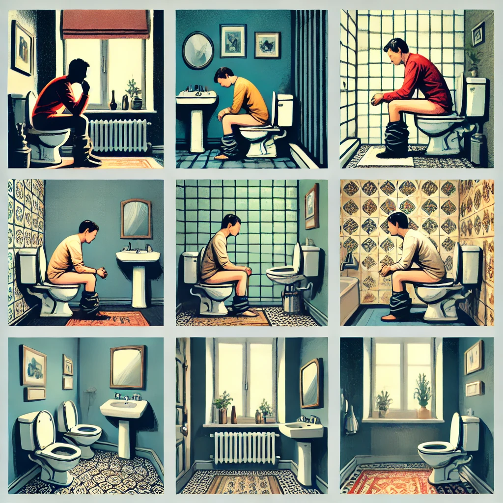 화장실 오래 앉기