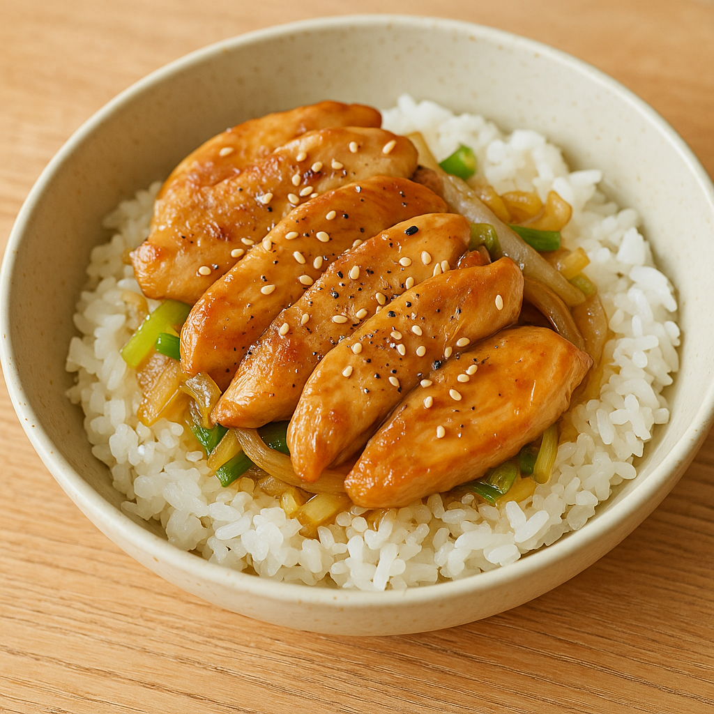 1️⃣ 간장버터 닭가슴살 덮밥 🍗🍚