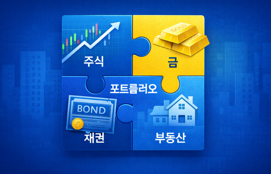 주식, 채권, 금&hellip; 어디까지 나눠야 할까? 리스크 줄이는 분산 투자 공식