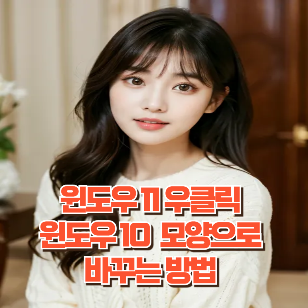 윈도우11_우클릭_윈도우10변경