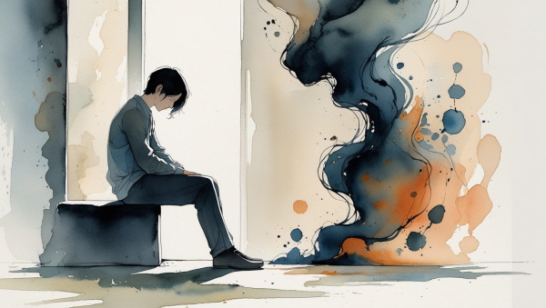 ISTP의 중독은 무심함이 아닌, 감정을 다루지 못해 쌓인 고독의 결과입니다에 관한 그림