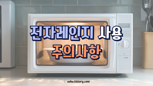 전자레인지 사용 주의사항