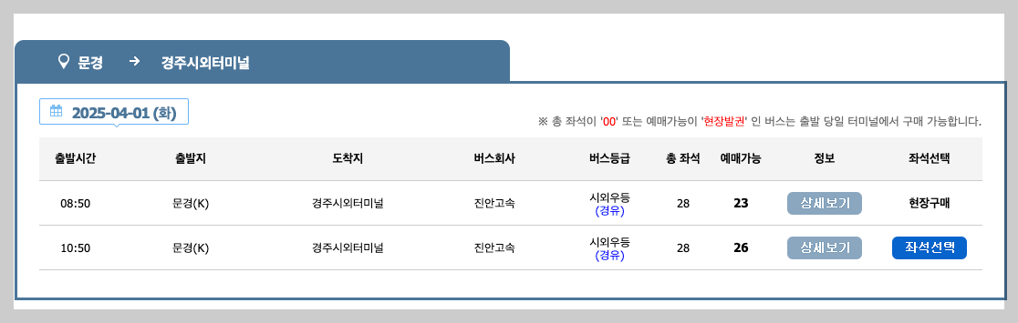 문경 시외버스터미널 시간표, 예매, 노선 등 3분 총정리