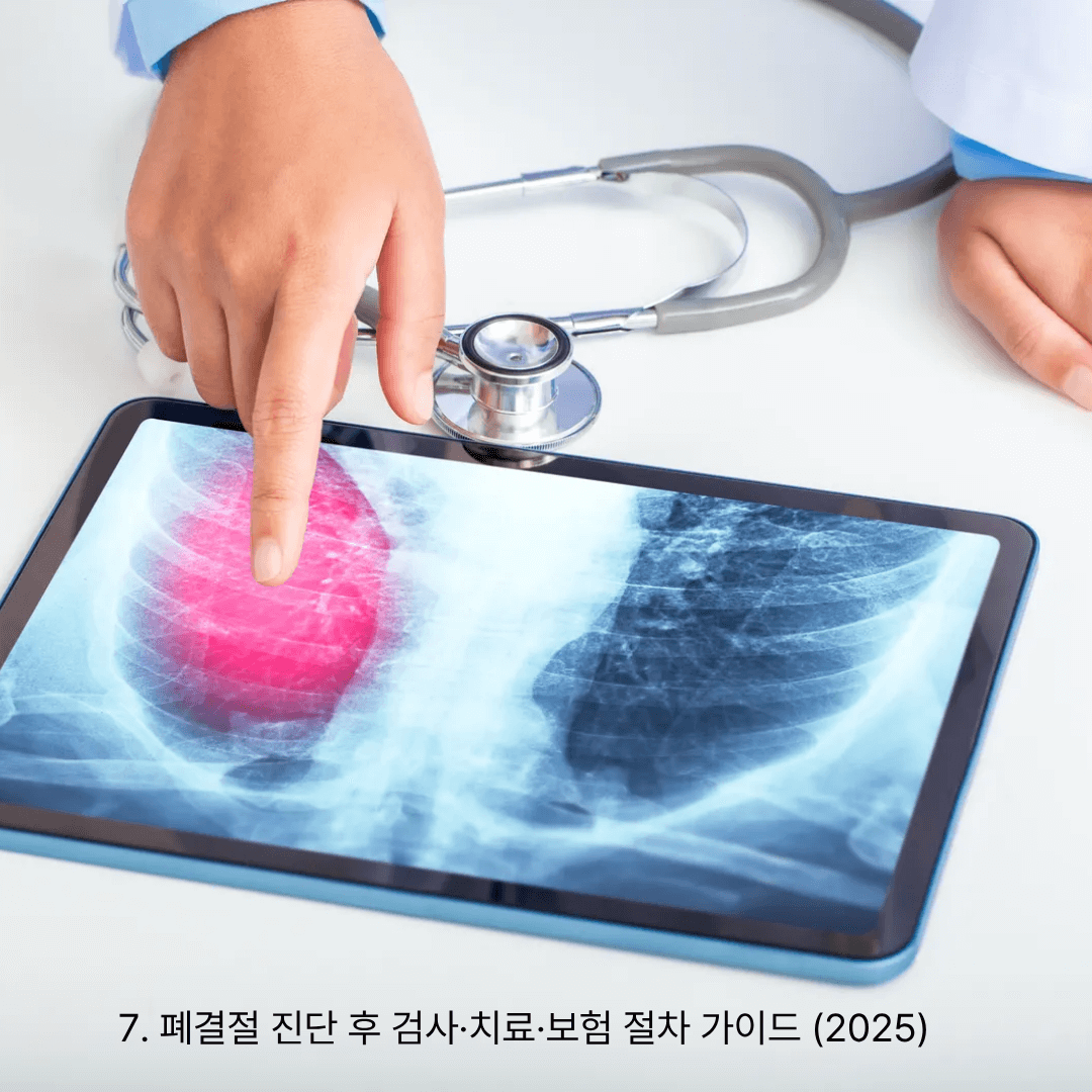 7. 폐결절 진단 후 검사&middot;치료&middot;보험 절차 가이드 (2025)