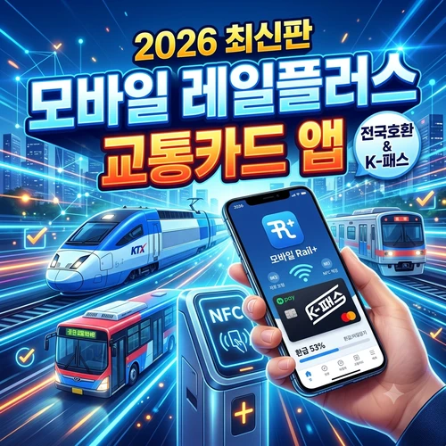 모바일 레일플러스 교통카드 앱 ❘ 대중교통비 절약과 환급 혜택 총정리