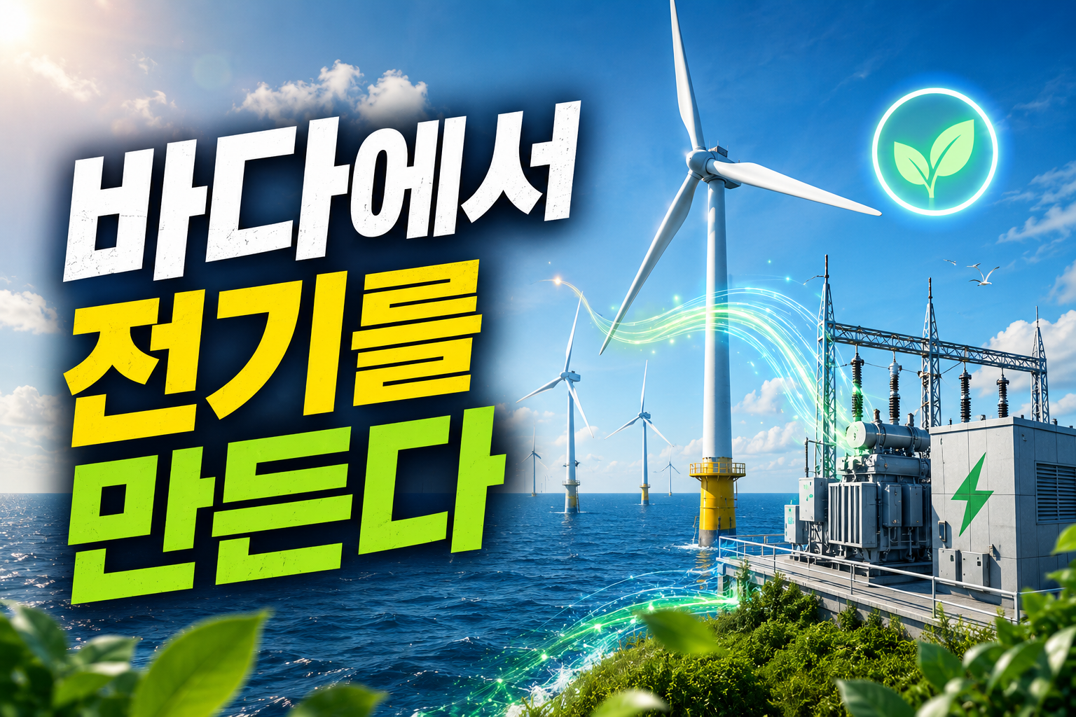 한화오션 해상변전소 관련 이미지