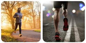 오전과-오후에-러닝하는-사람