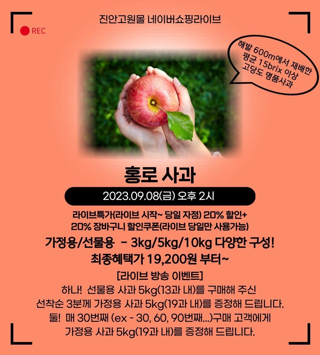진안 쇼핑몰 진안고원몰 프로모션 이벤트 추석 특가 세일 할인 신청