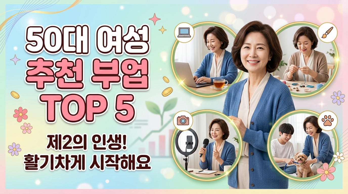 여자 50대 추천 부업 TO5