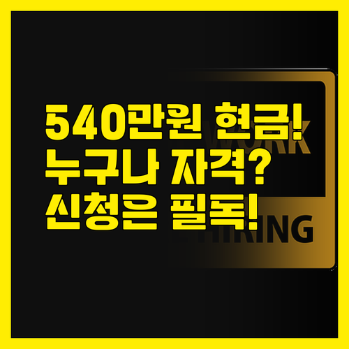 구직촉진수당 6개월 최대 540만원 ..