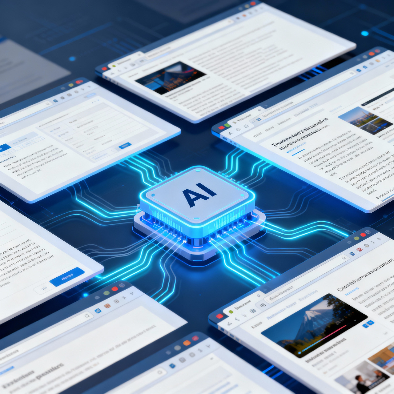 Dia 브라우저의 여러 탭을 동시에 분석하는 컨텍스트 인텔리전스 화면