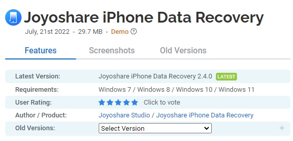 Joyoshare-iPhone-Data-Recovery