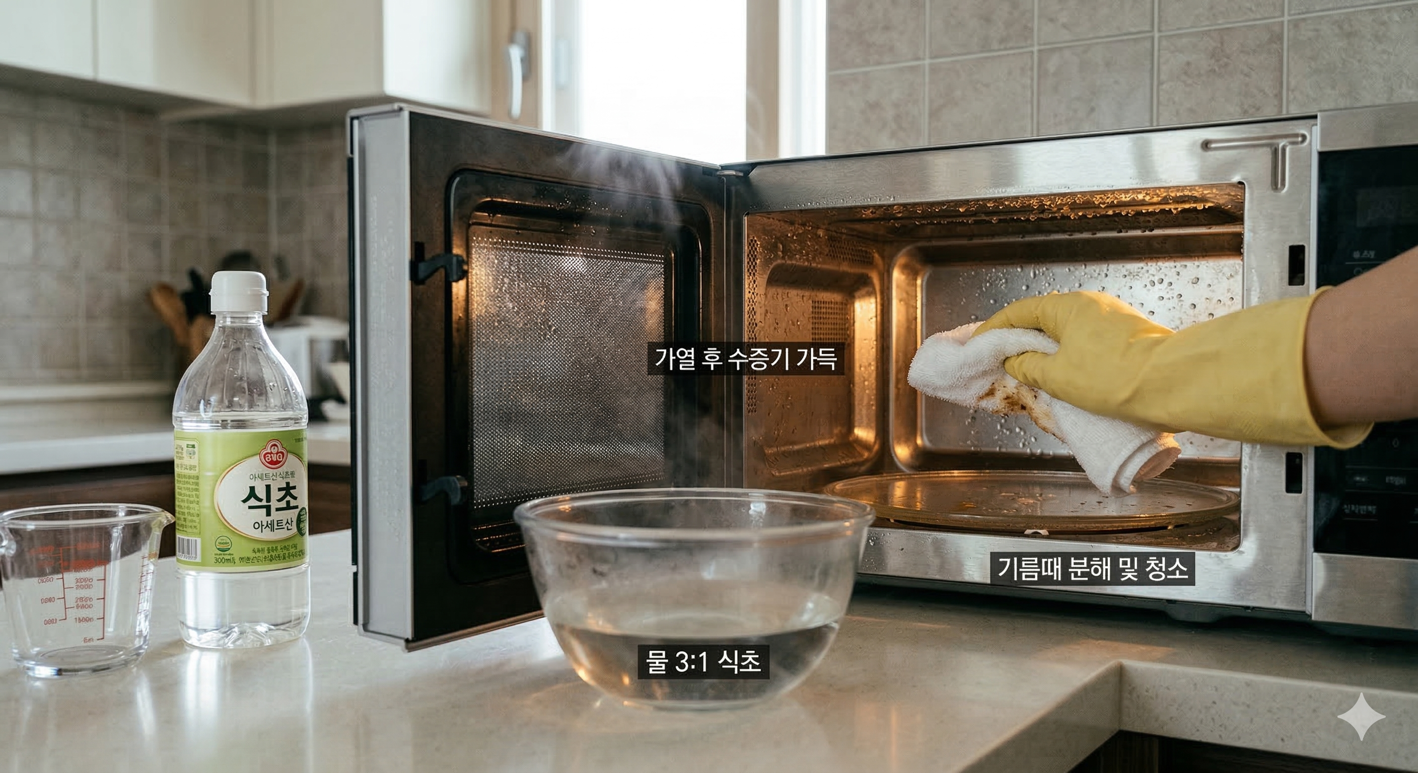 전자레인지 청소