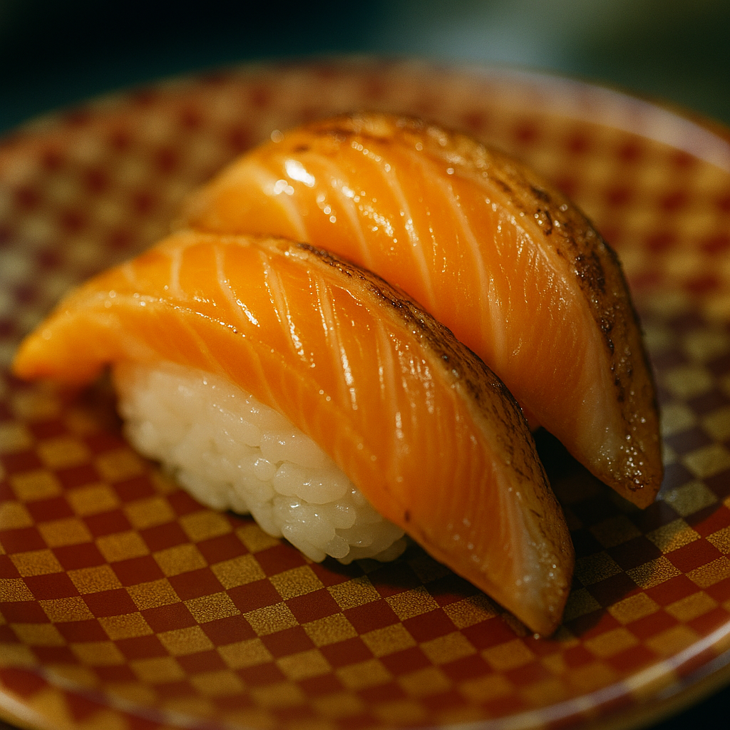 우오베이 시부야의 연어초밥