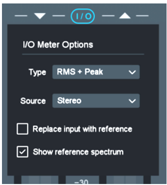 I/O 미터 옵션(I/O Meter Options)