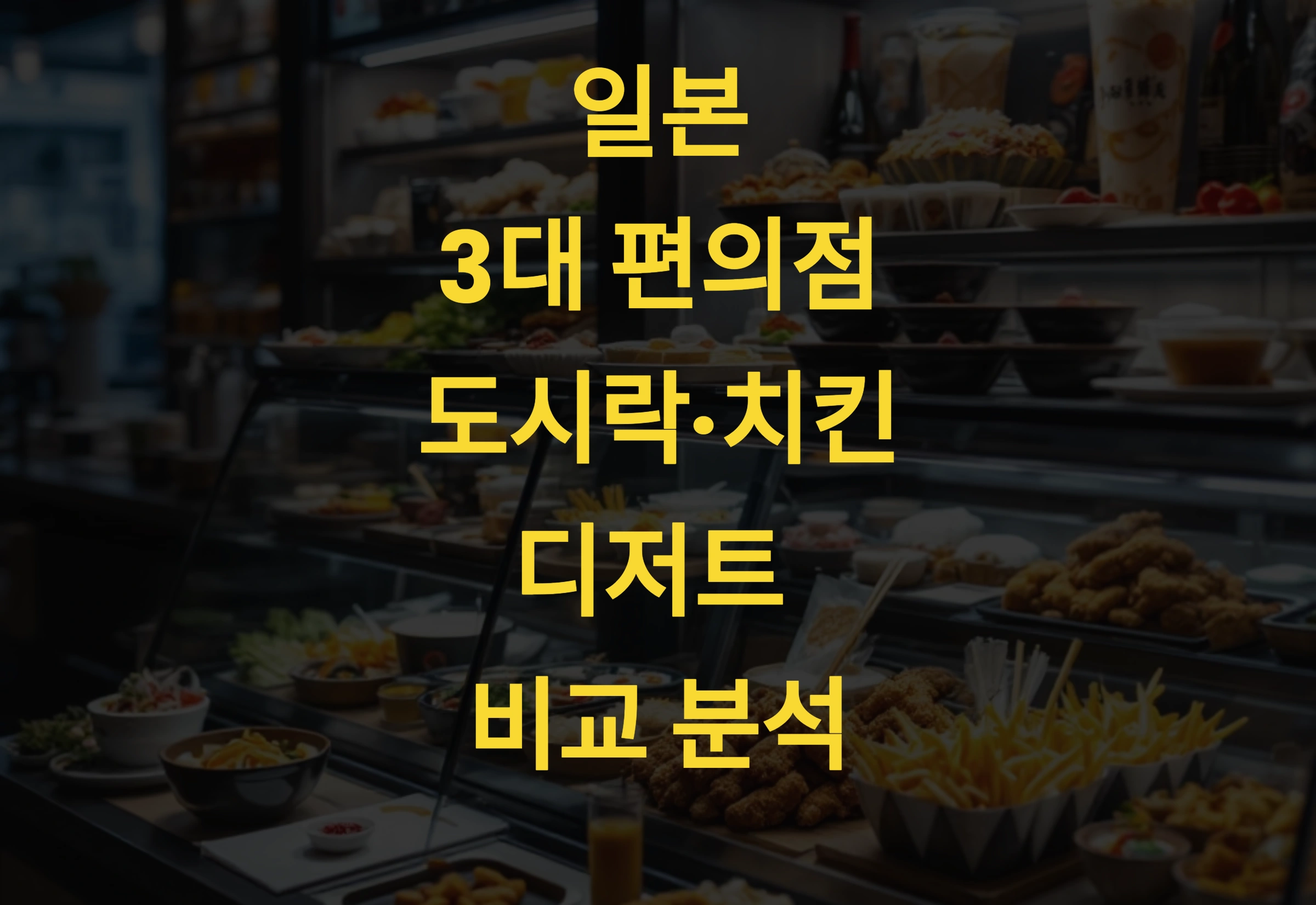 일본 3대 편의점 도시락·치킨·디저트 비교 분석 🍱🍗🍰 2025 베스트 셀러 총정리