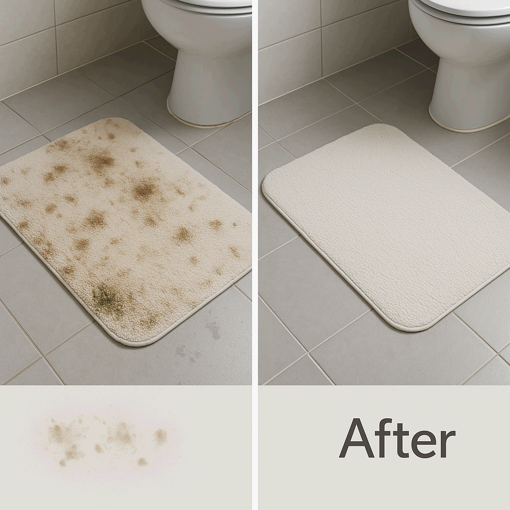 욕실 매트 및 변기 커버 세척 주기와 곰팡이 예방 전략