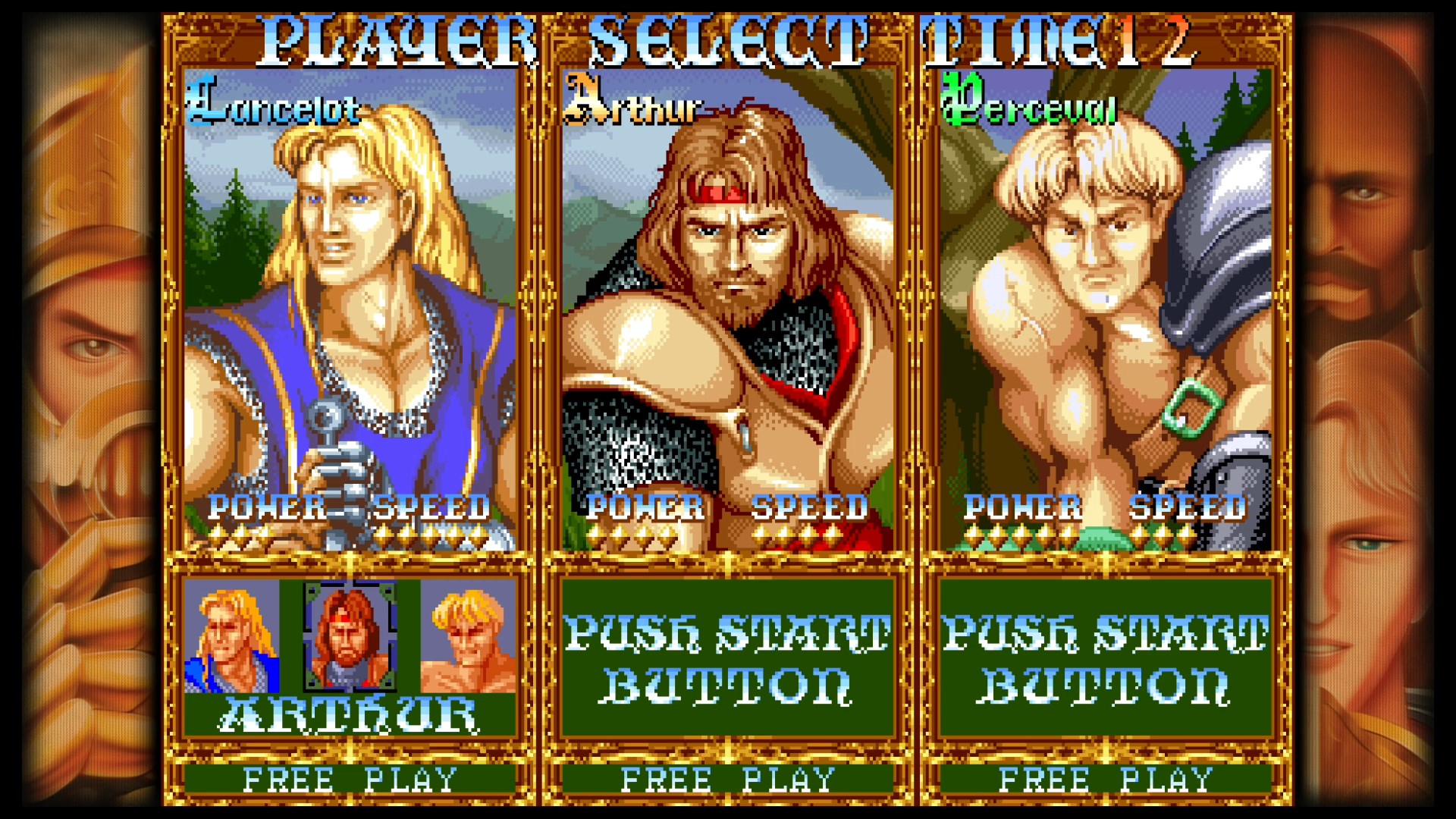 닌텐도 스위치 나이츠 오브 라운드 - 캐릭터 선택 화면