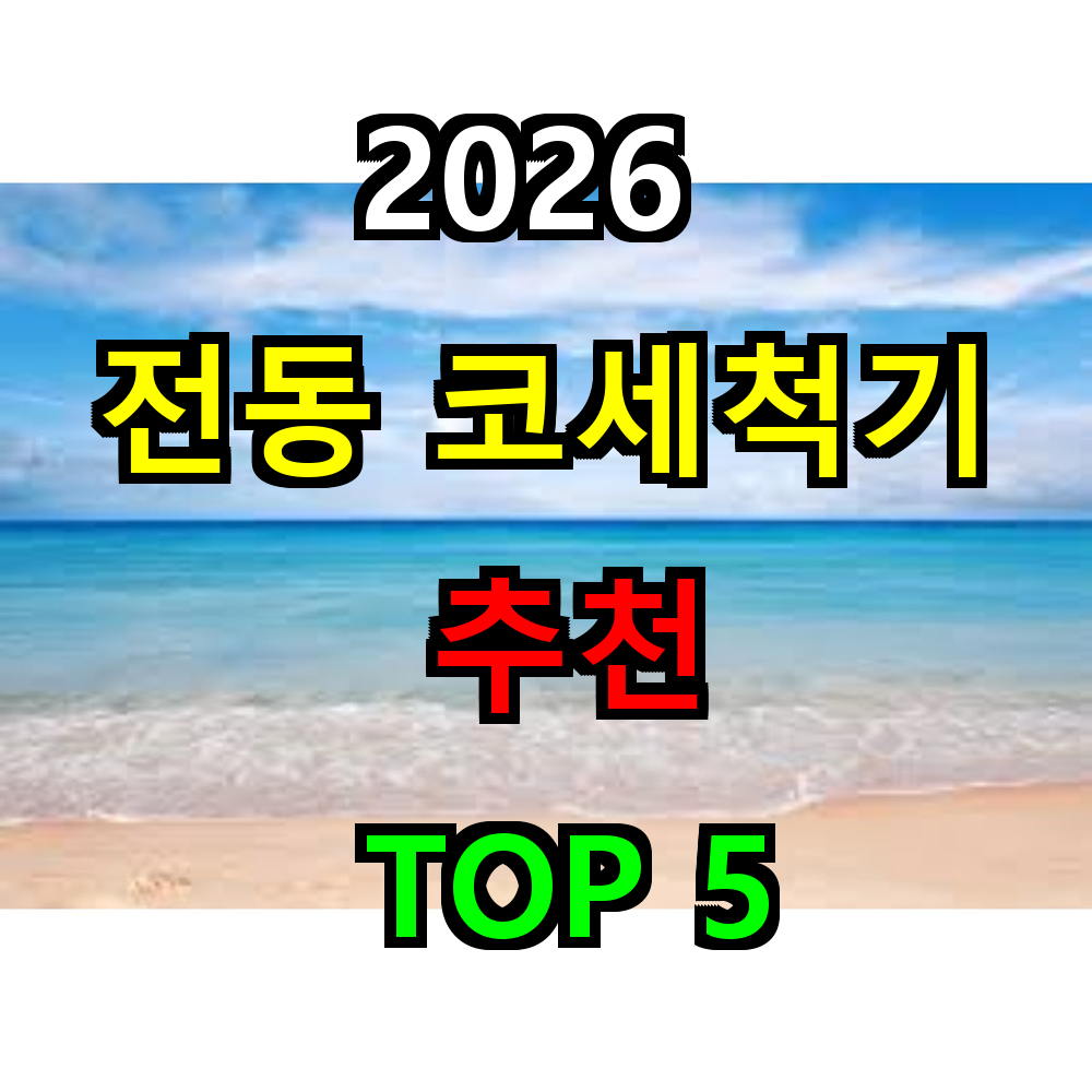 2026 전동 코세척기 추천 TOP 5