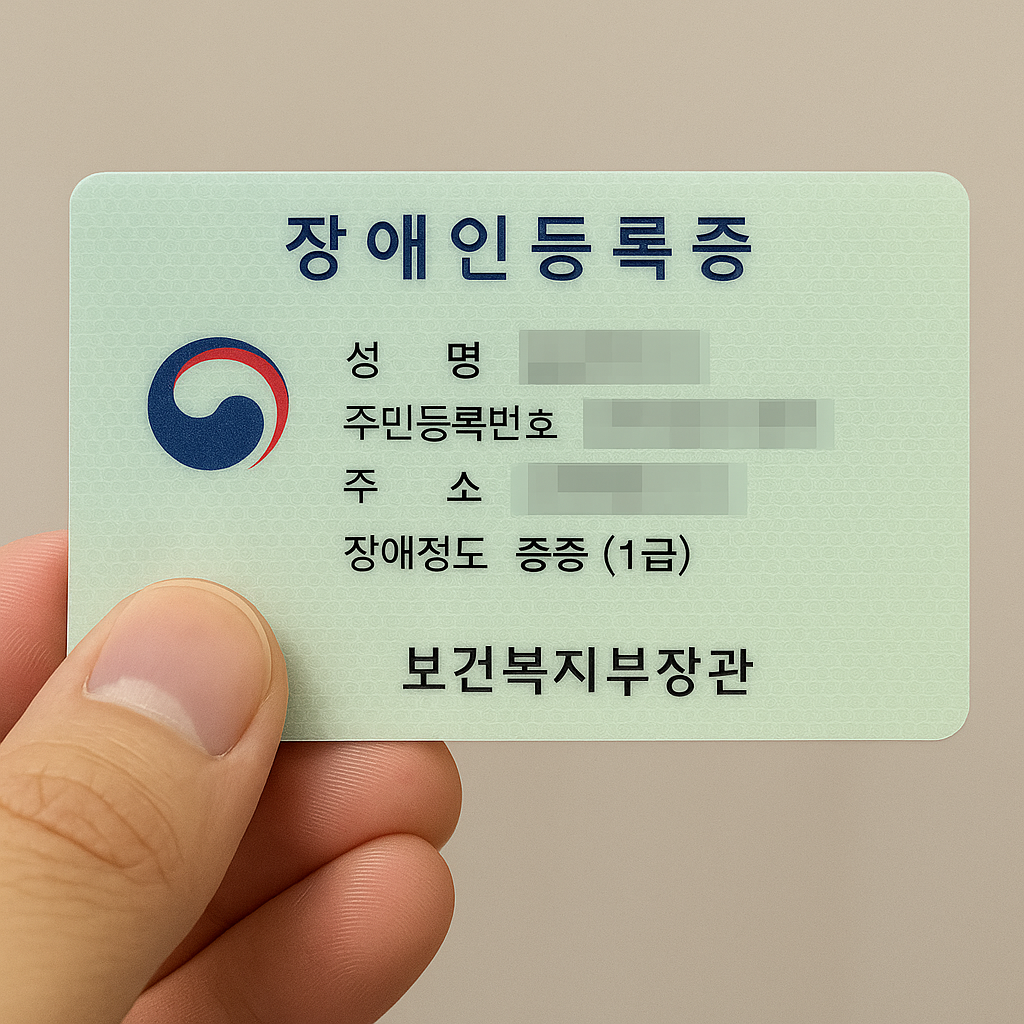 장애인 등록증