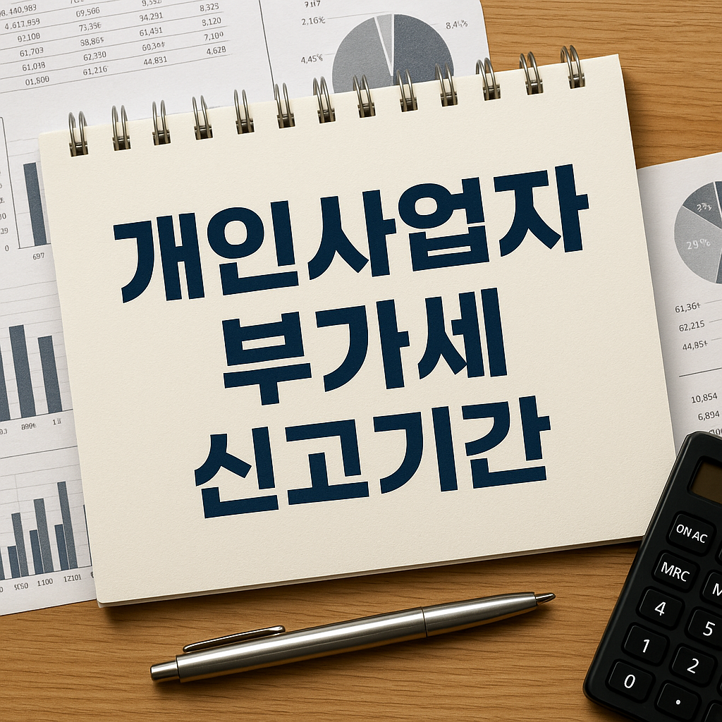 개인사업자 부가세 신고기간