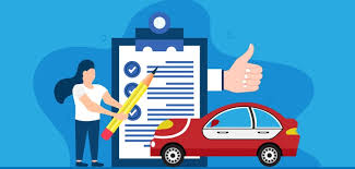 자동차 항목 체크 일러스트