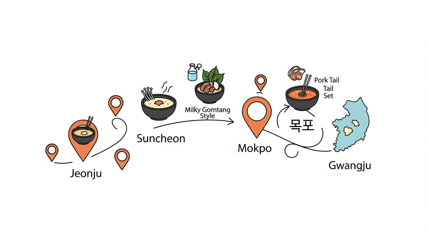 진짜 맛집은 어디? 전라도 지역별 명소 소개