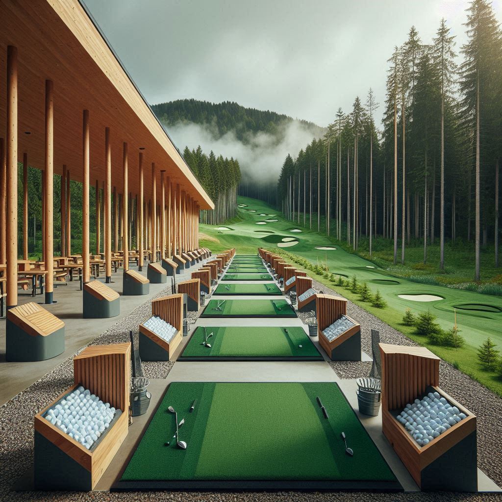실외골프연습장 배경