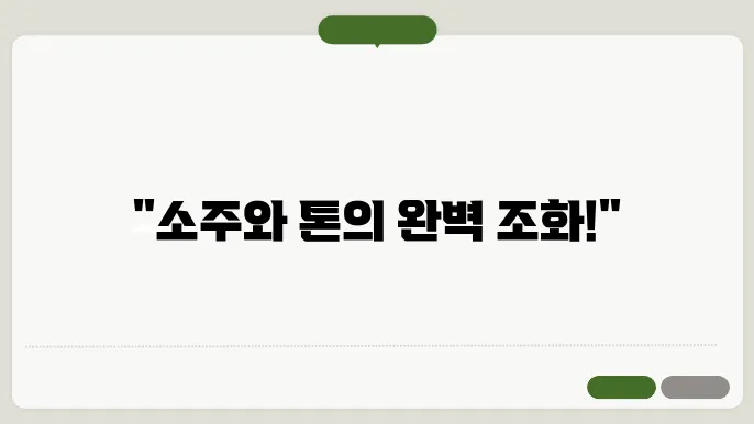 소주 토닉음료