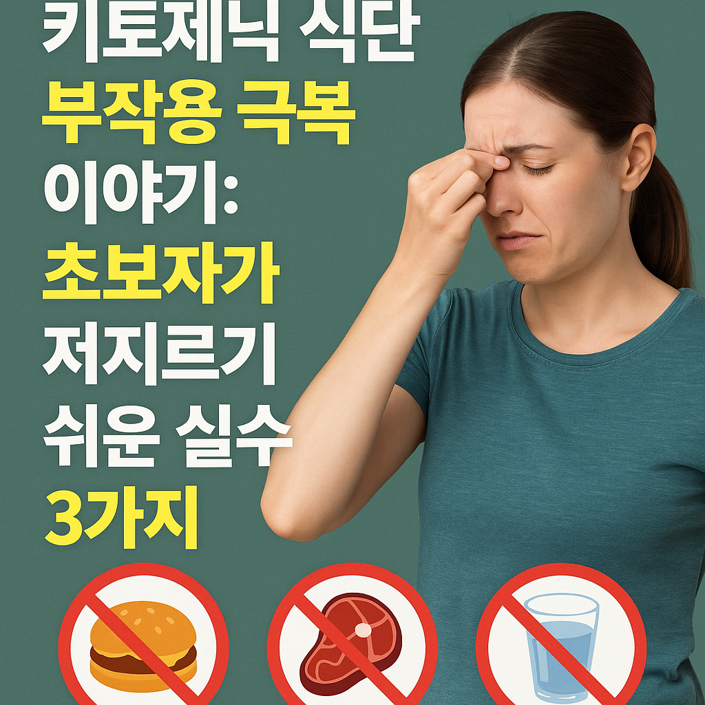 초보자가 저지르기 쉬운 실수 3가지
