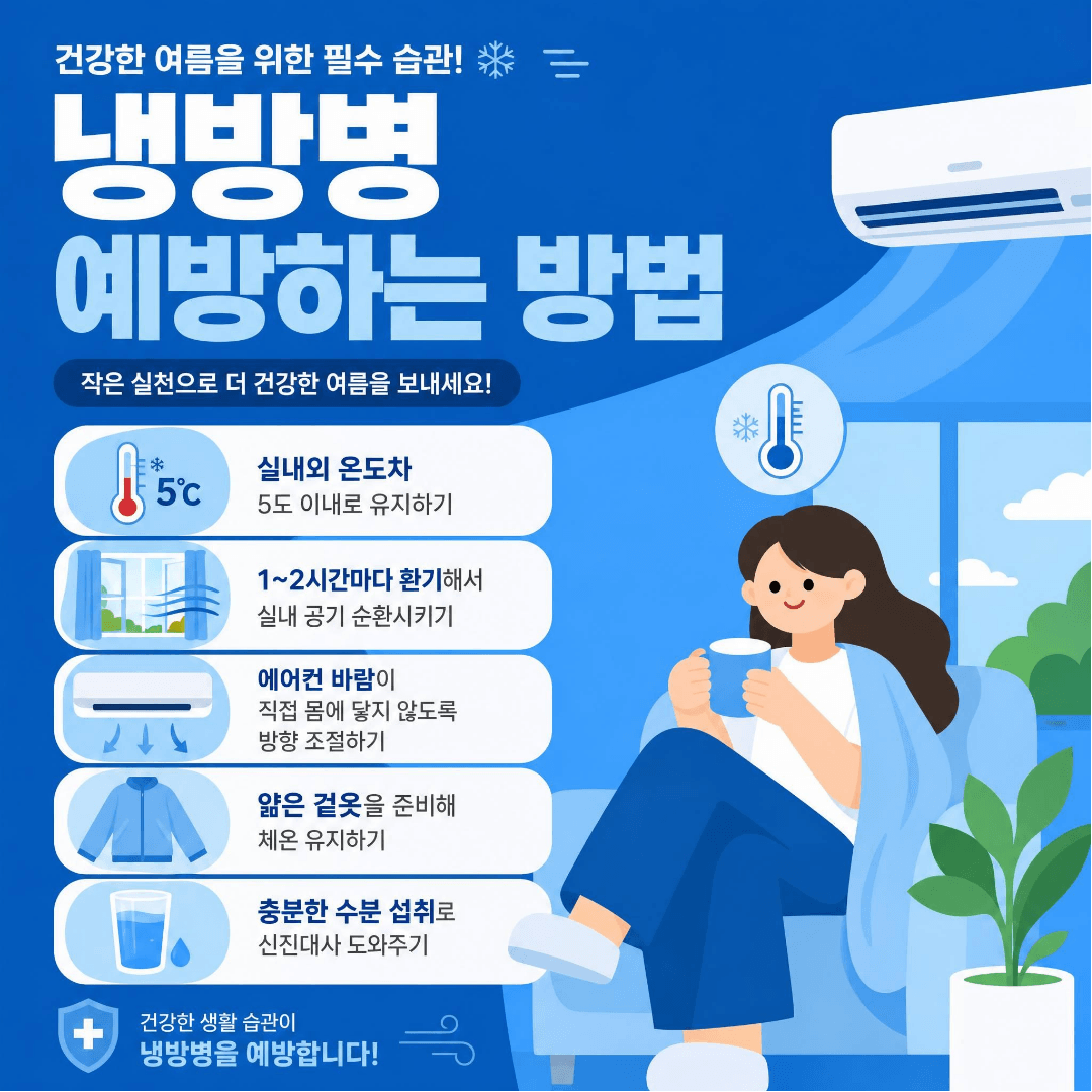 냉방병 예방하는 방법