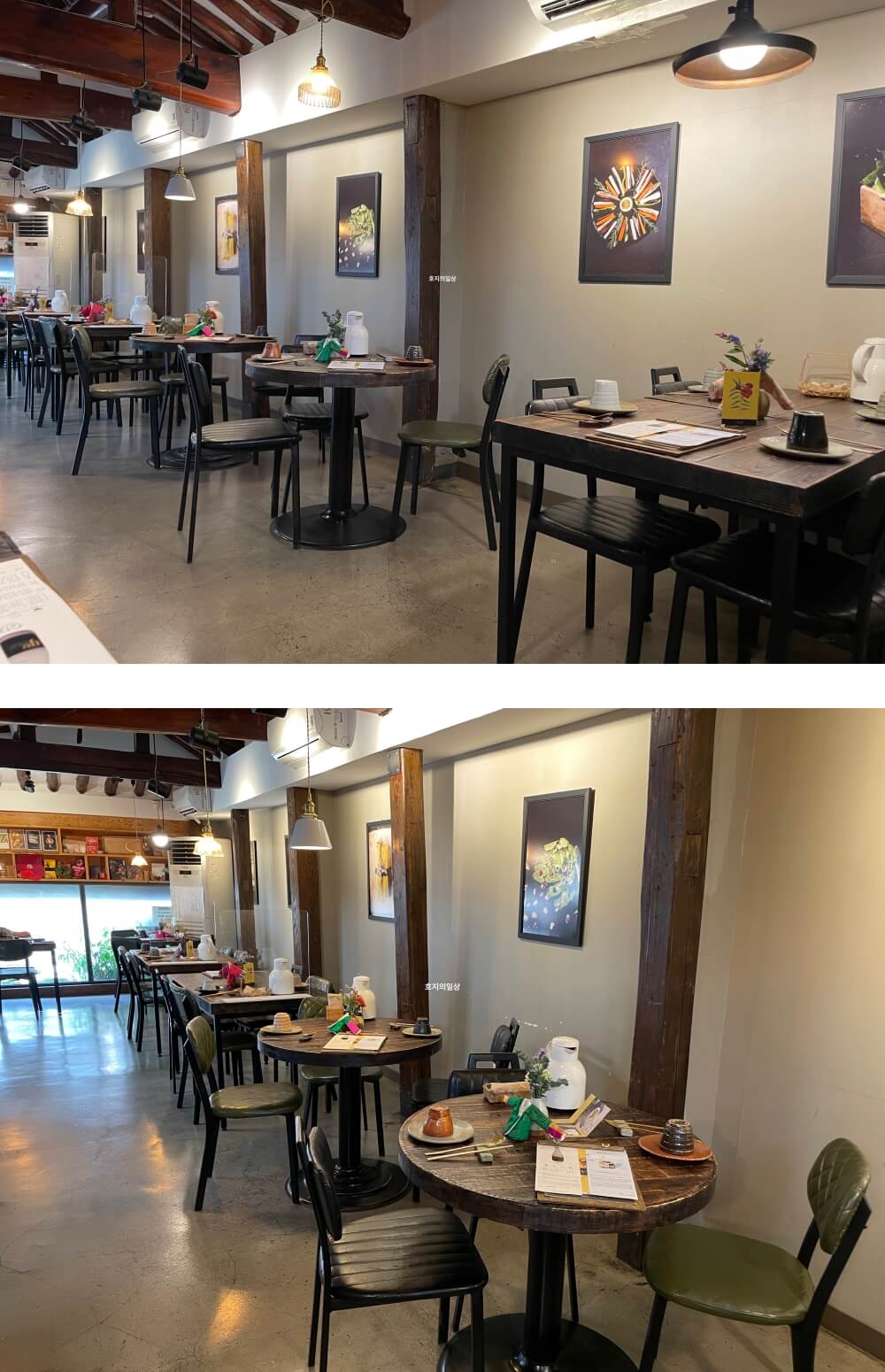 서울 인사동 미쉐린 맛집 꽃,밥에피다 - 매장 좌석