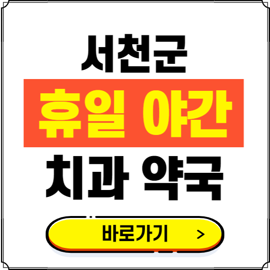 서천군 휴일 치과 병원 진료하는 곳 ❘ 365일 일요일 야간 주말 문여는 약국 찾기