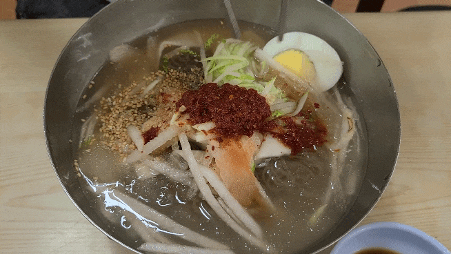 찬가락냉면-물냉면-비빔