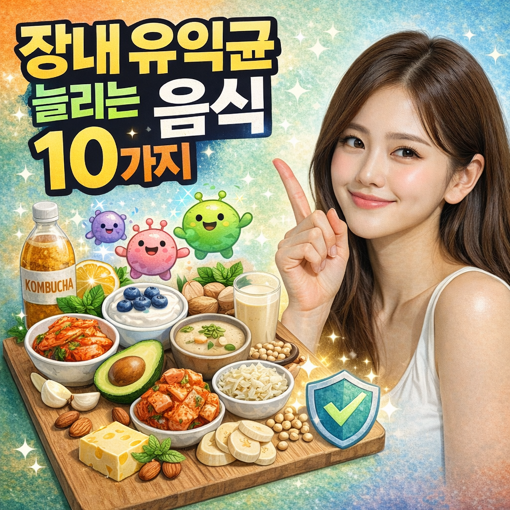 장내 유익균 늘리는 음식 10가지