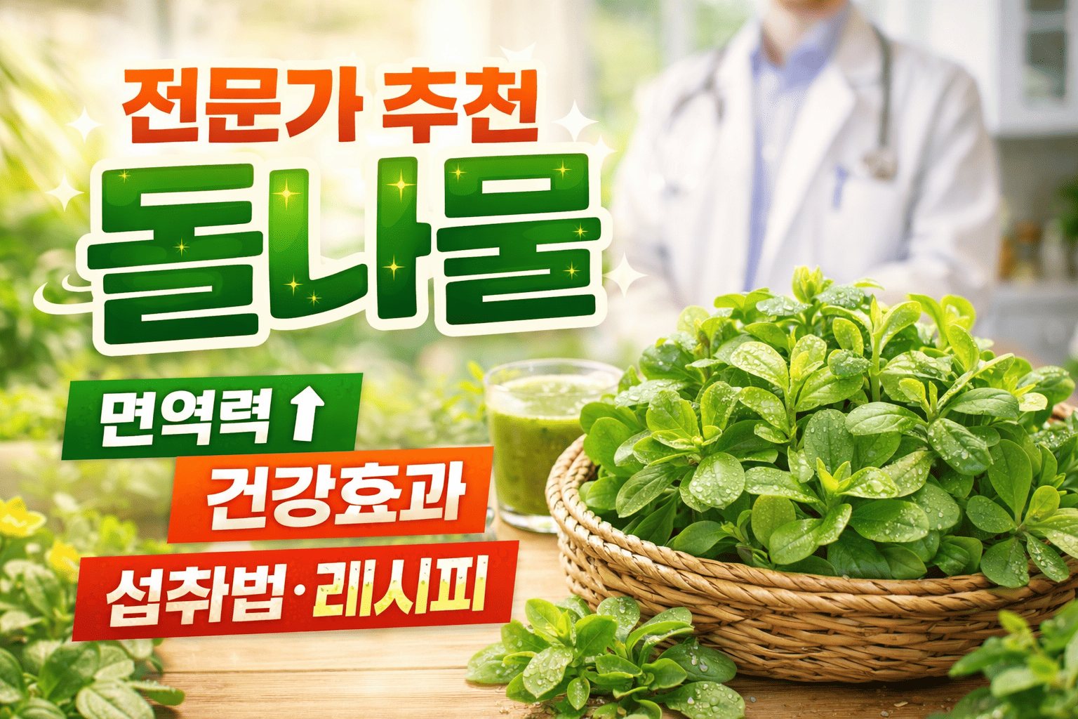 전문가가 말하는 돌나물 (건강효과, 섭취법, 레시피)