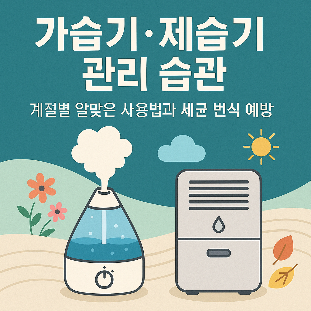 가습기·제습기 관리 습관: 계절별 알맞은 사용법과 세균 번식 예방