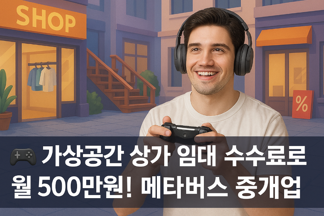 가상공간 상가 임대 수수료로 월 500만원