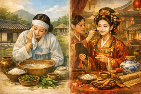 고대한국미용,중국미용 비교 이미지
