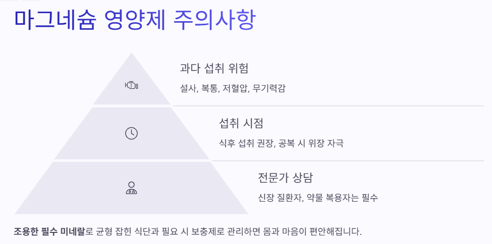 영양제 섭취 시 주의사항