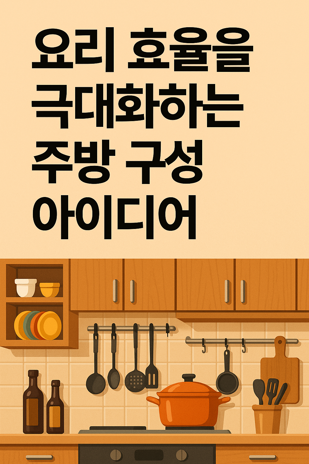 요리 효율을 극대화하는 주방 구성 아이디어